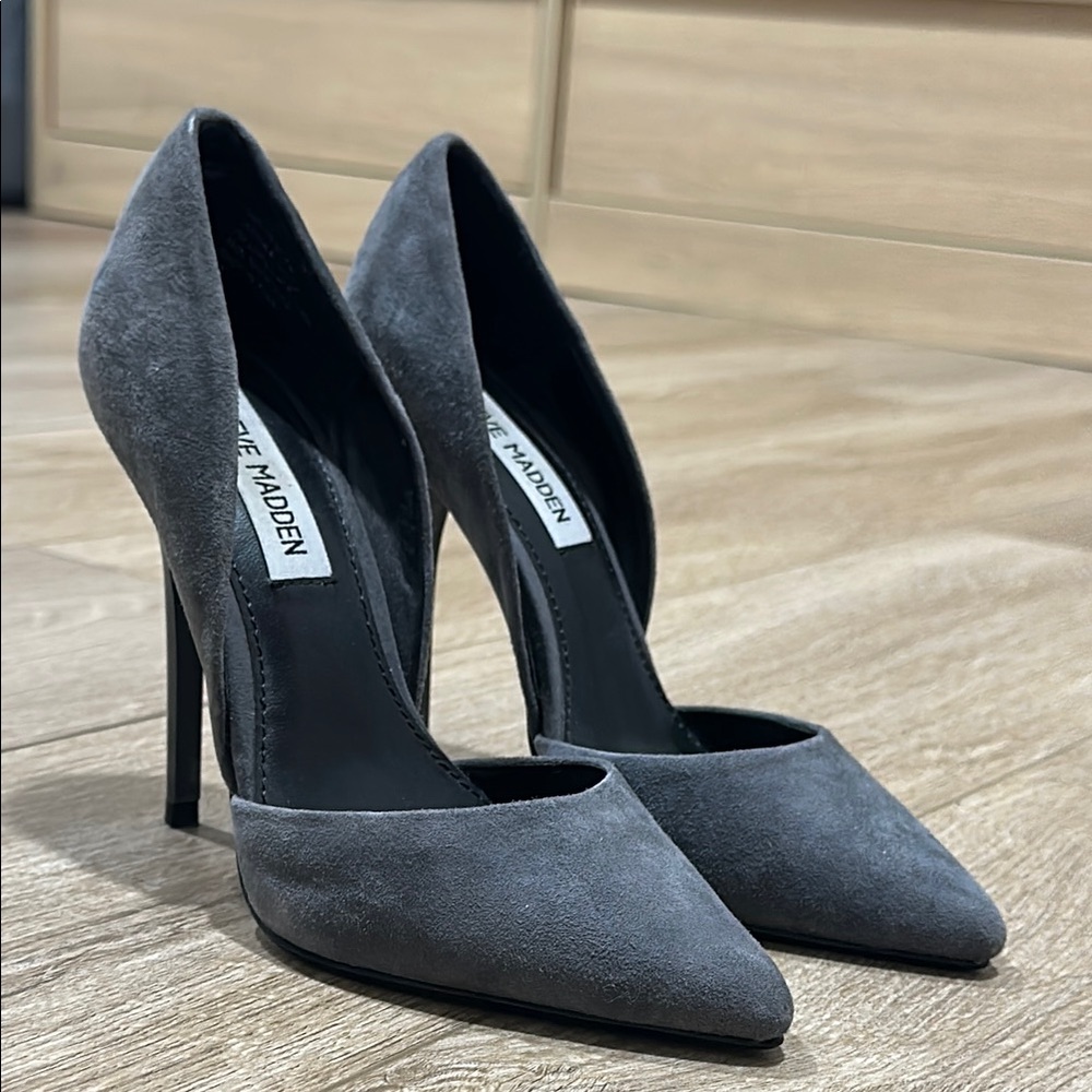 Elegant Gray Stiletto Heels